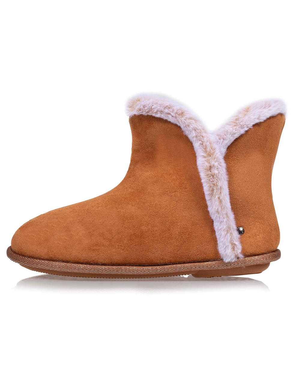 Isotoner Women's Suede Booties Slippers Black