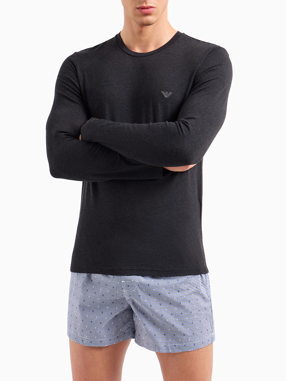 Emporio Armani Wool-Look Viscose Loungewear Top