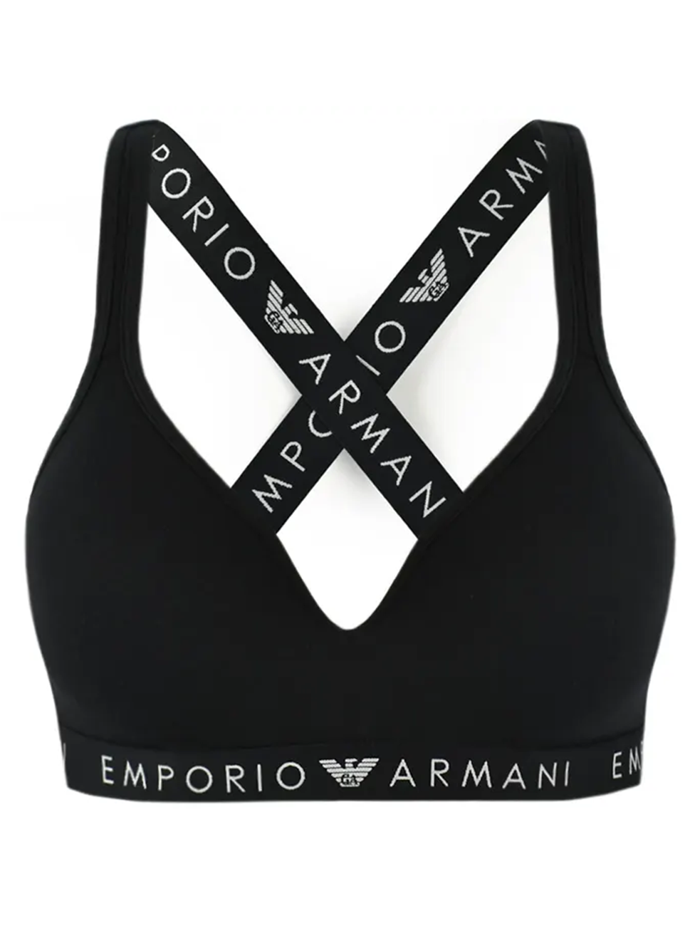 Emporio Armani Organic-Cotton Padded Bralette