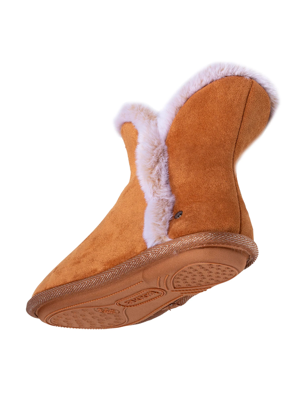 Isotoner Women's Suede Booties Slippers Black