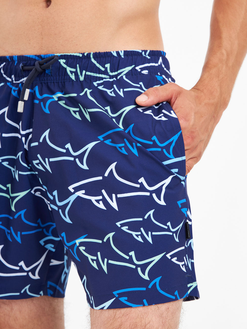 John Frank Gts All Over Printed Swim Shorts - Great Shark