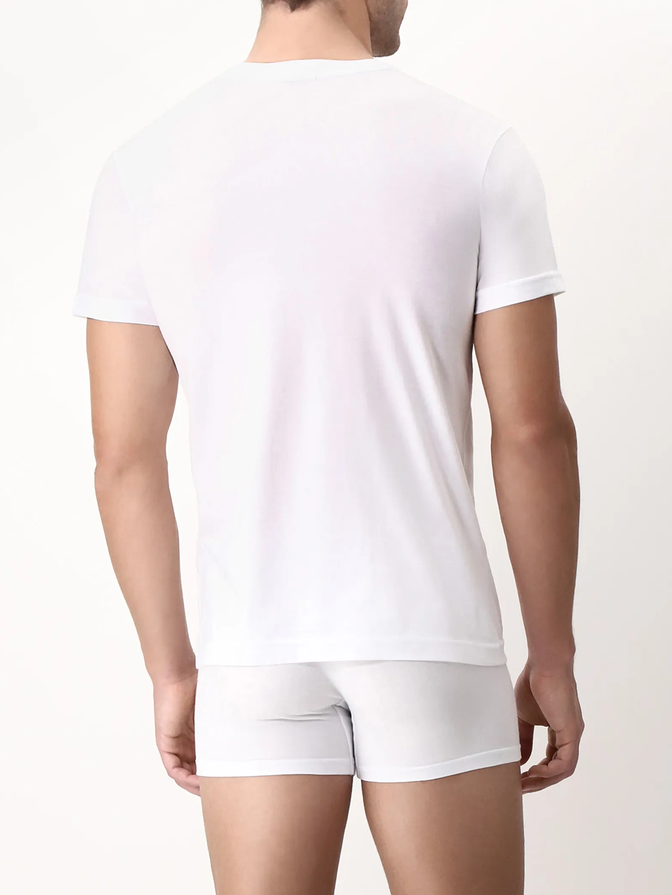 CAGI Natural Comfort Cotton V-neck T-Shirt