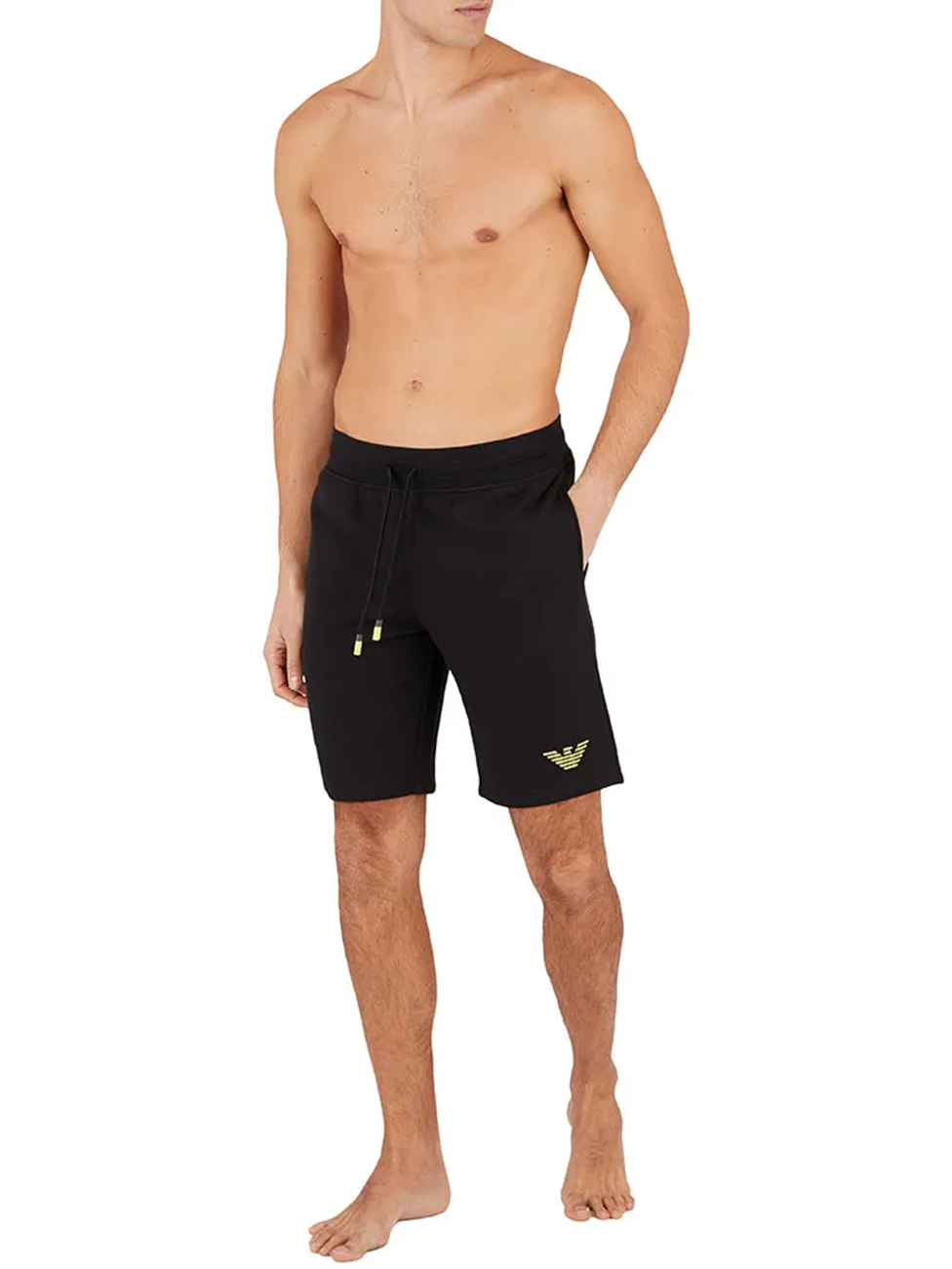 Emporio Armani Embroidered Eagle Shorts