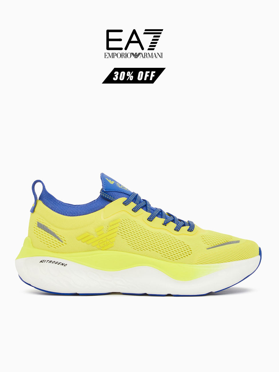 EA7 Yellow Nitro Wave Sneakers