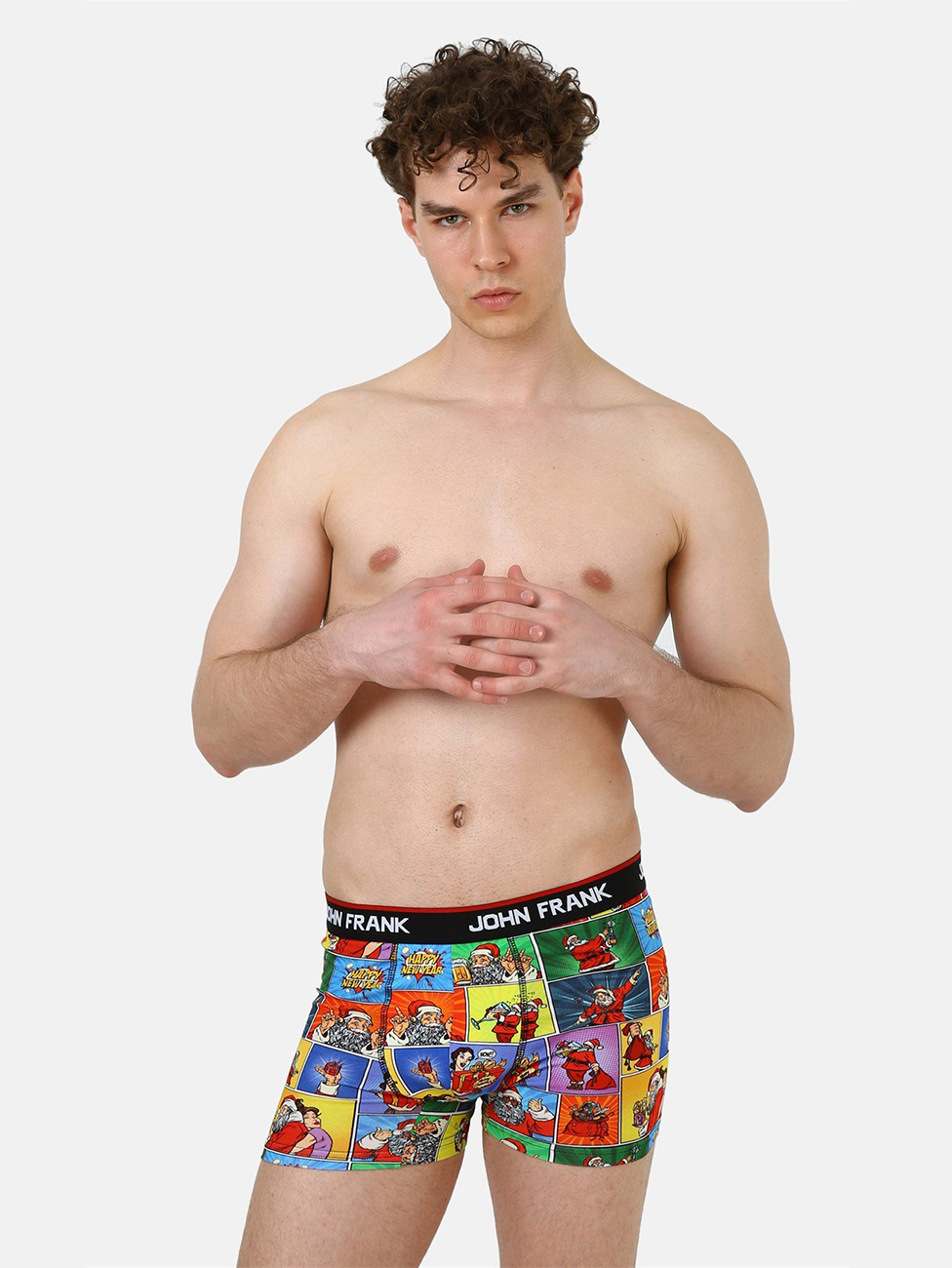 John Frank Comic Santa Boxer