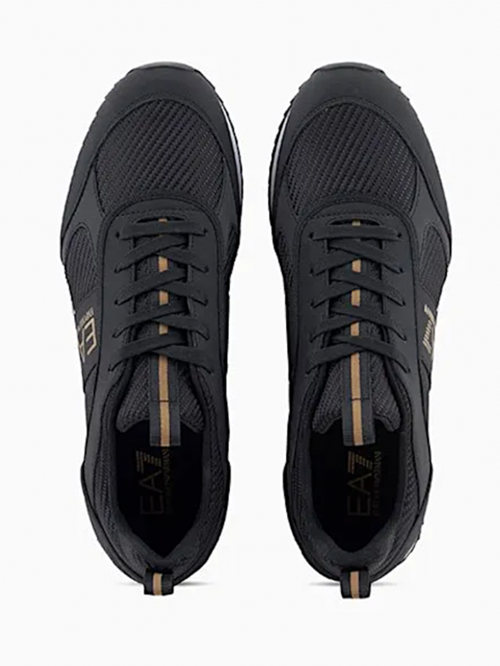 EA7 Black & Gold Carbon Sneakers