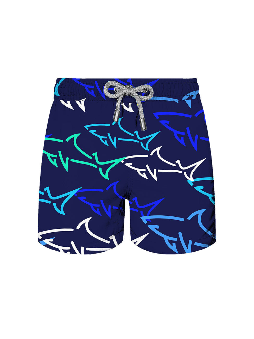 John Frank Kids All Over Printed Swim Shorts - Great Shark