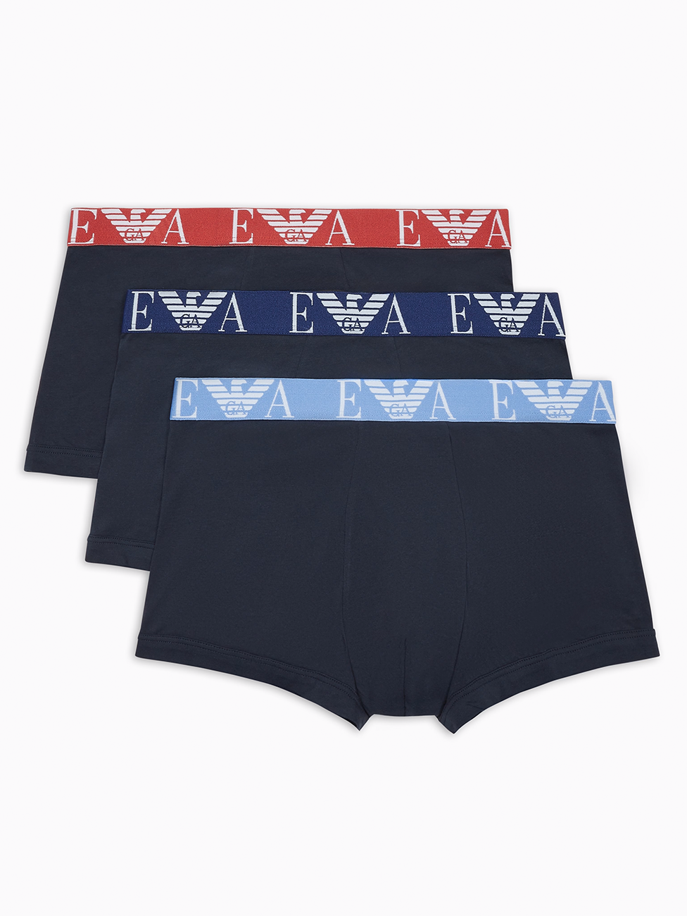 Emporio Armani Bold Monogram Logo Boxer Briefs (Pack of 3)