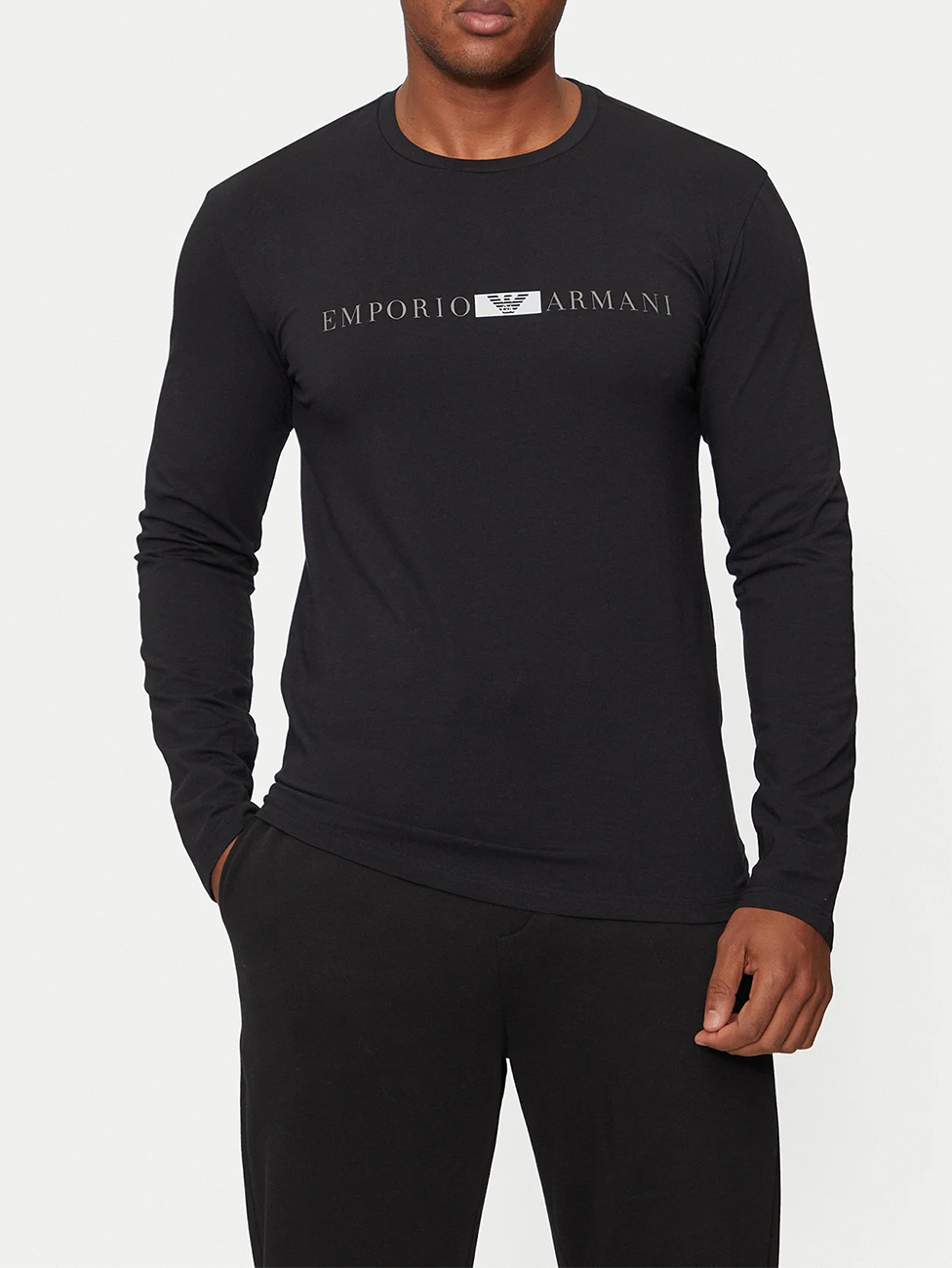 Emporio Armani Men's Crew Neck Long Sleeve T-shirt
