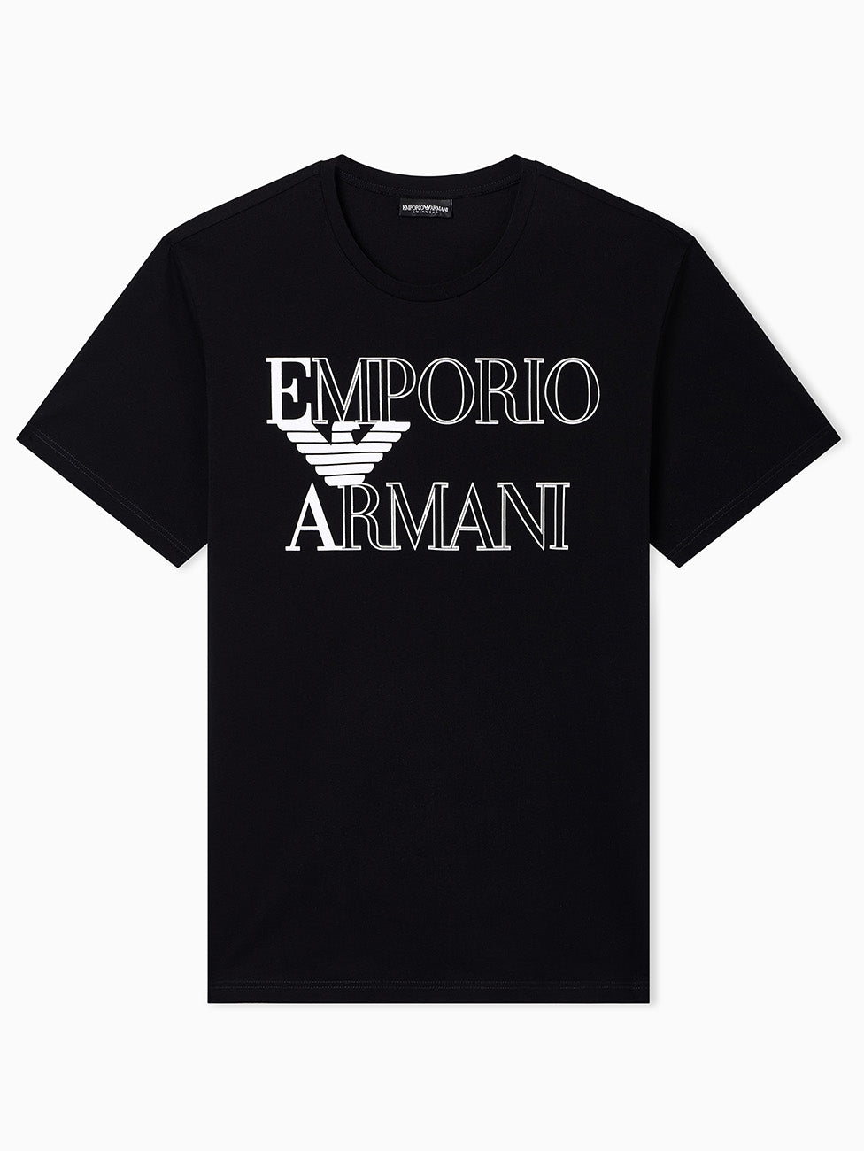 Emporio Armani Black Bold logo Beach T-shirt