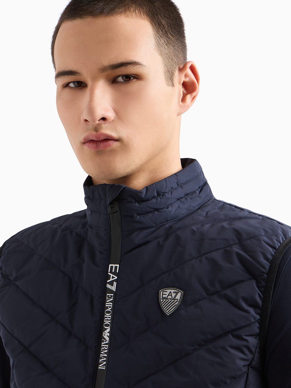 EA7 Navy Men's Folding Vest