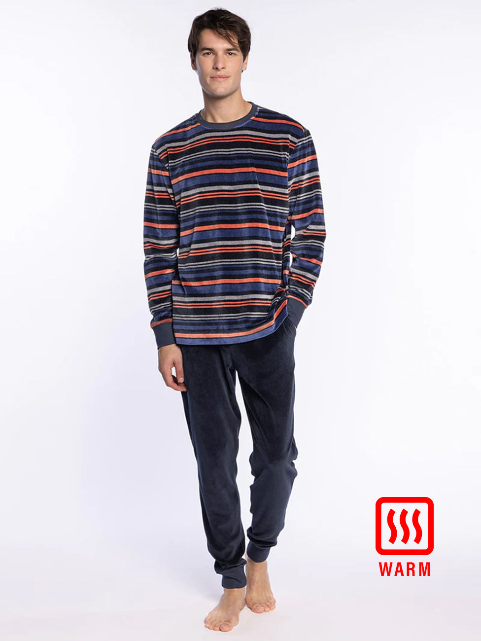 Punto Blanco Sophisticated Long Velvet Cuffed Pyjama