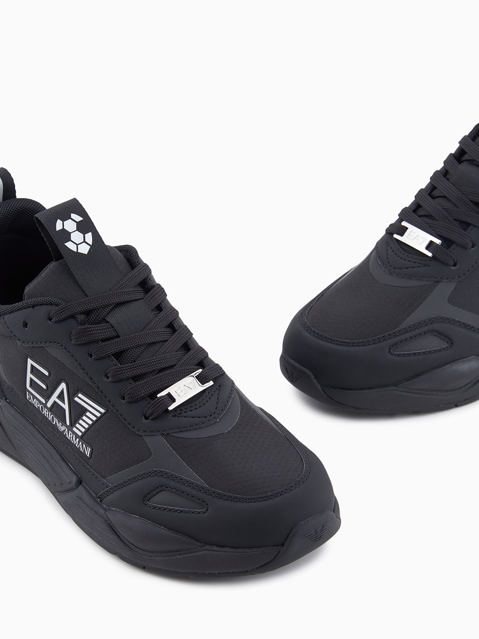 EA7 Triple Black Ace Runner Hexagon Sneakers