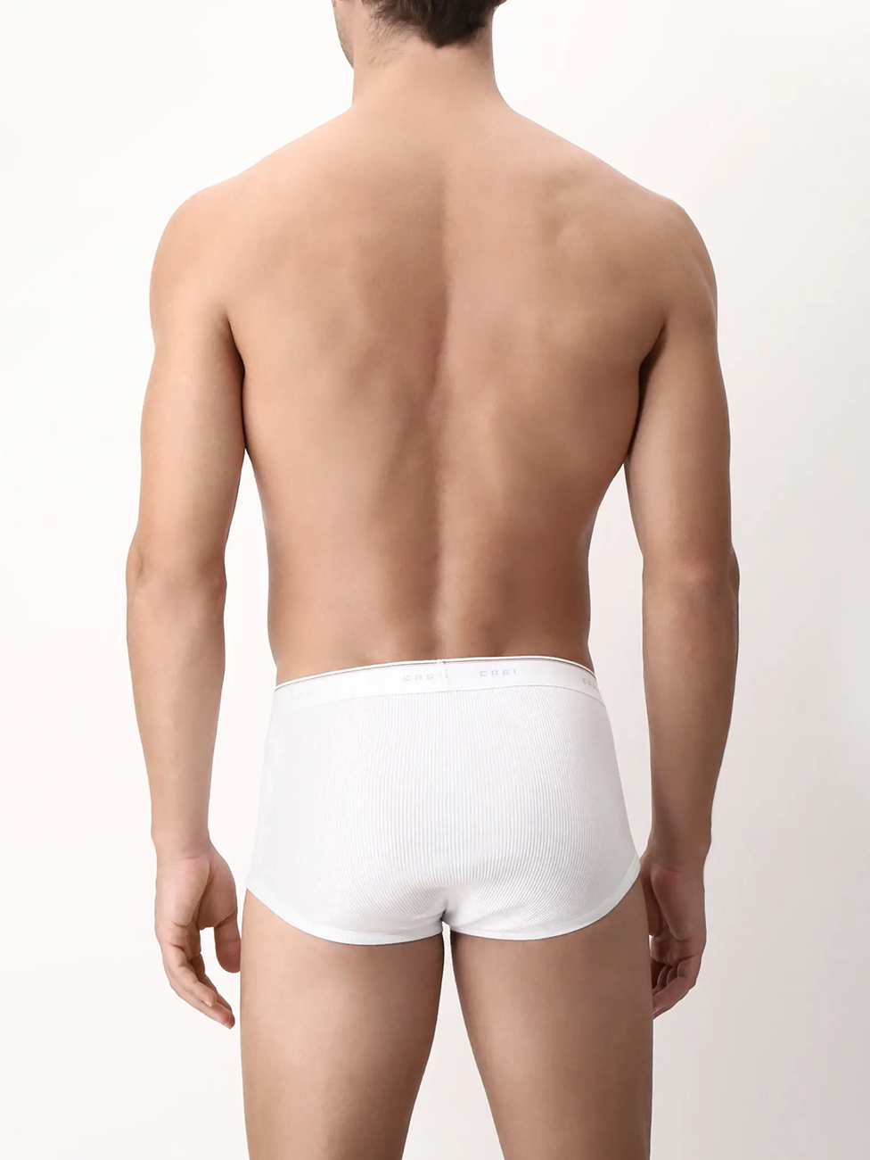 CAGI Classics Cotton Ribbed Open Briefs