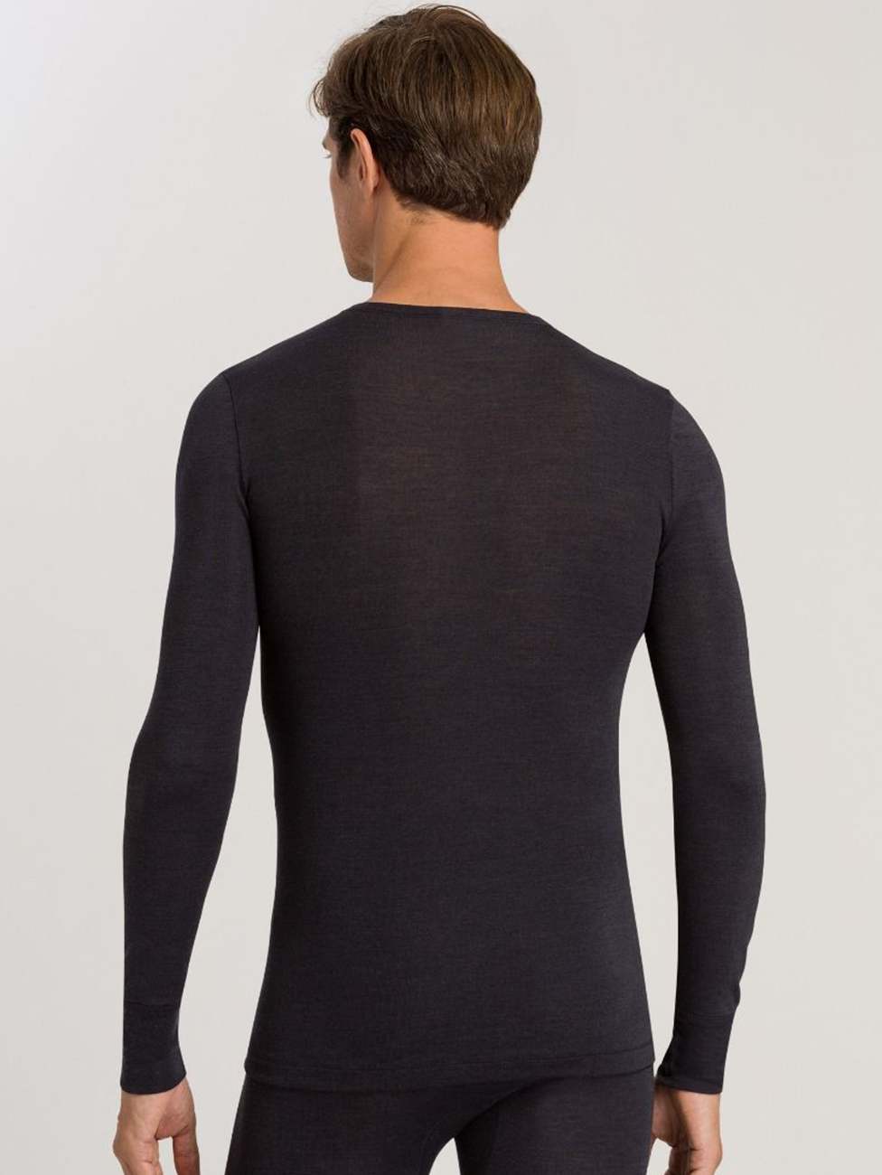 HANRO Woolen Silk Long Sleeve Men Shirt