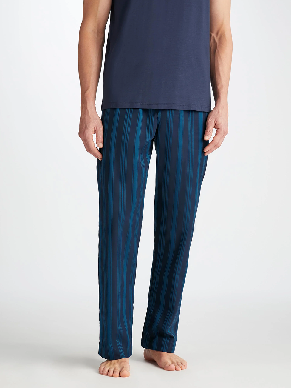 Derek Rose Royal 222 Cotton Men s Lounge Trousers