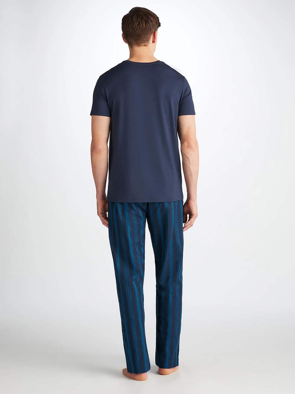 Derek Rose Royal 222 Cotton Men's Lounge Trousers