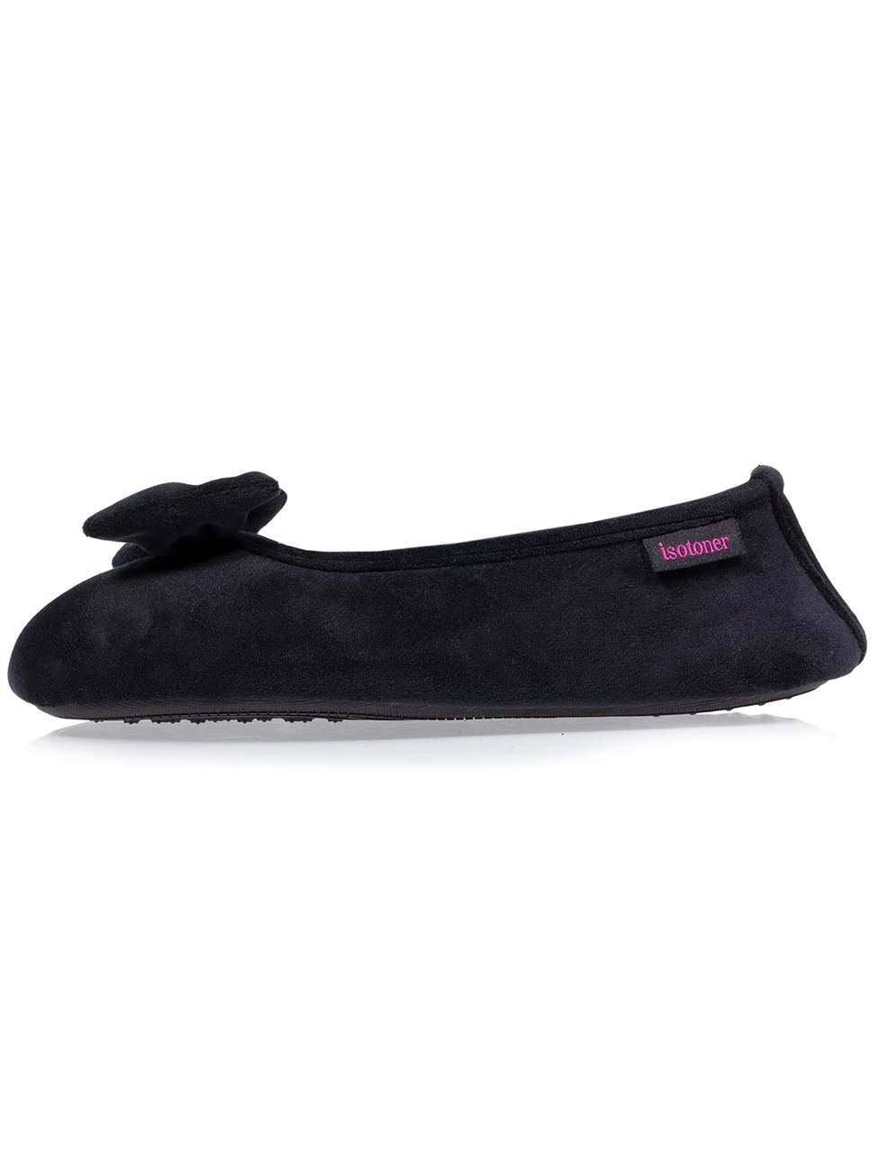 Isotoner Women's Black Ballerina Slippers