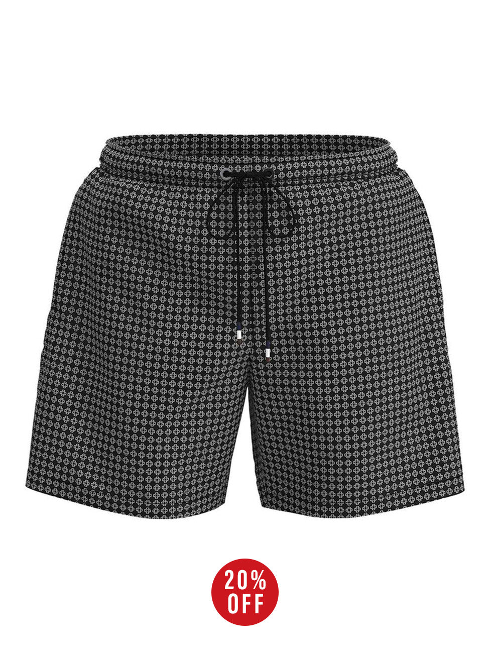 Bugatti Black Printed Swim Shorts