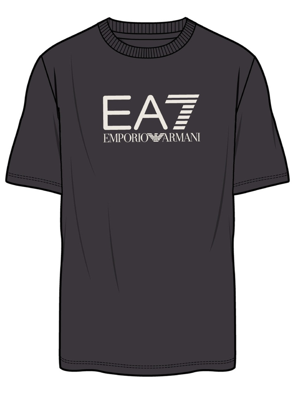 EA7 Visibility Cotton Crew-Neck T-Shirt