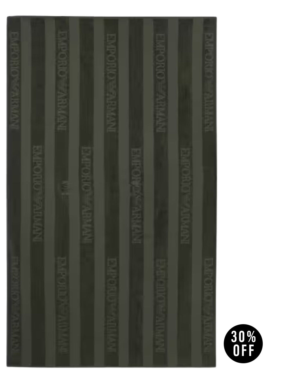 Emporio Armani Striped Terry Beach Towel