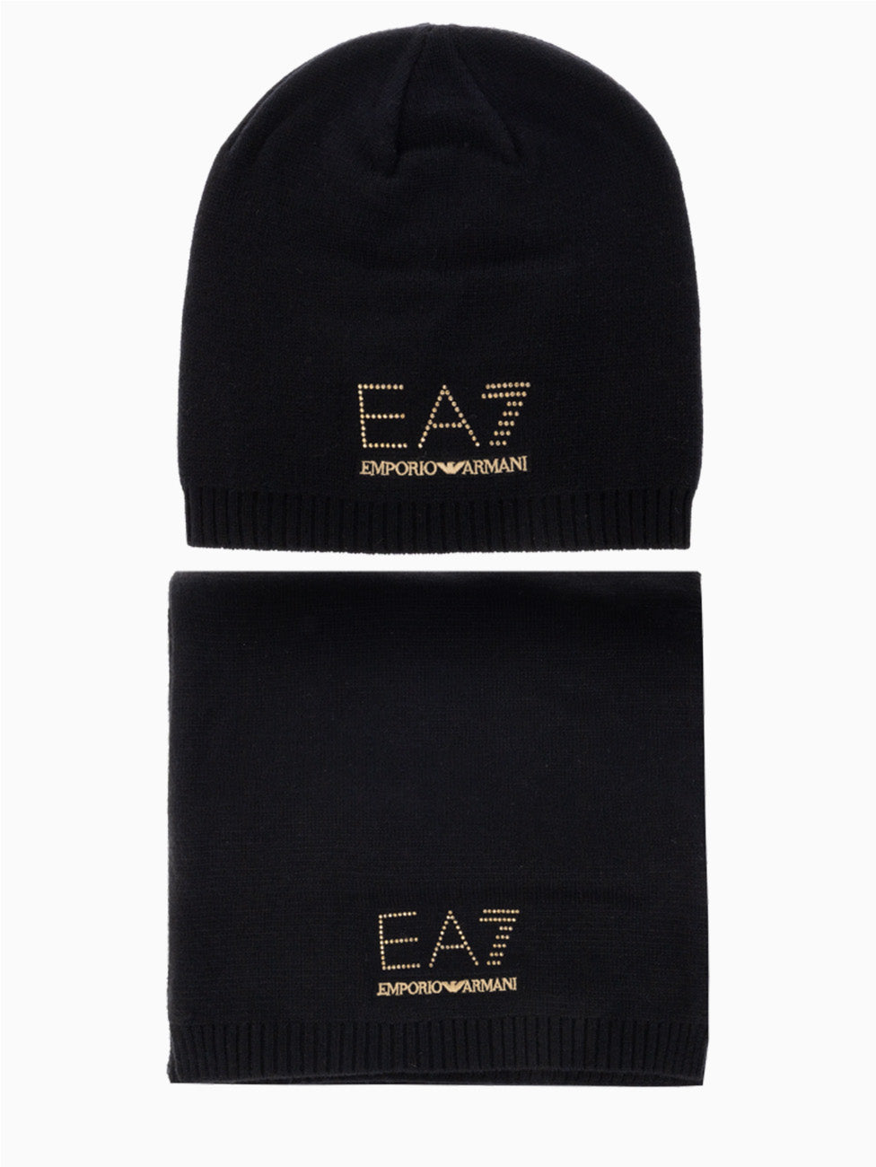 EA7 Mountain Beanie and Scarf Set