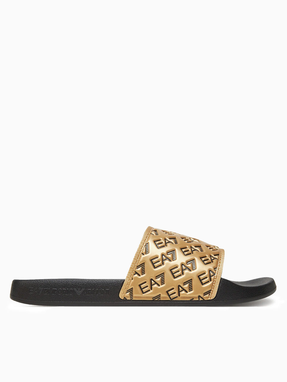 EA7 Gold Water Sport Beach Slippers