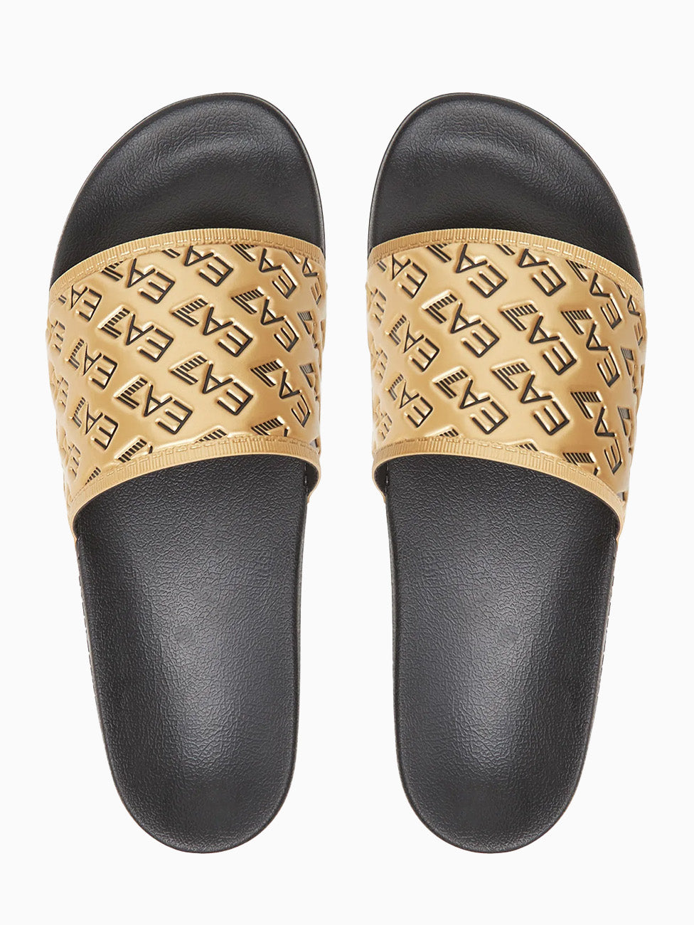EA7 Gold Water Sport Beach Slippers