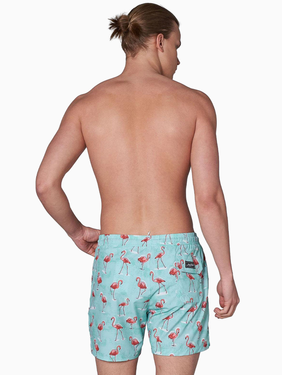 John Frank Gts All Over Printed Swim Shorts - Flamingo