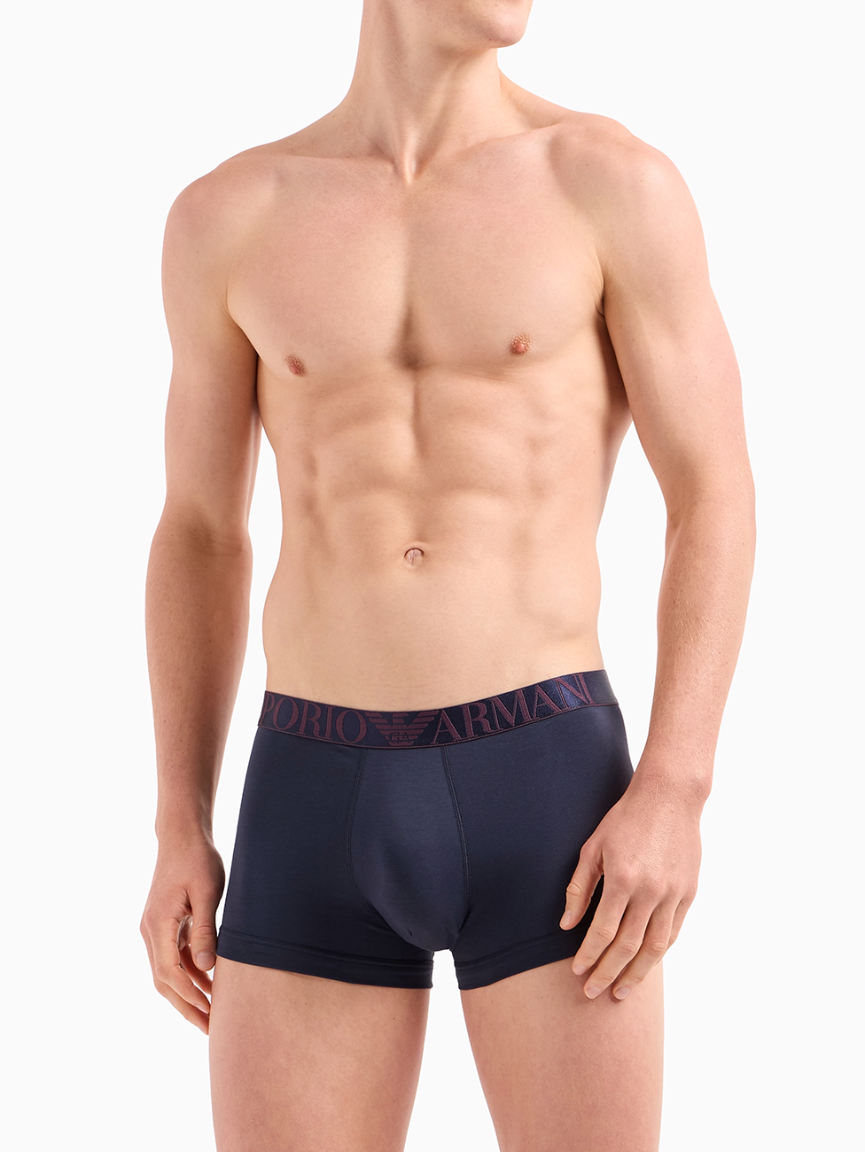 Emporio Armani Shiny Logoband Boxer Briefs (Pack of 3)