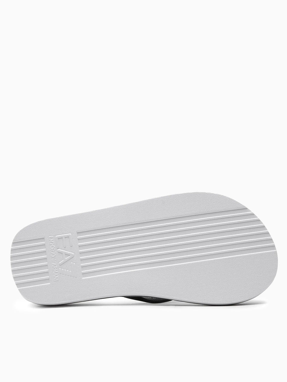 EA7 White & Black Rubber Flip Flops