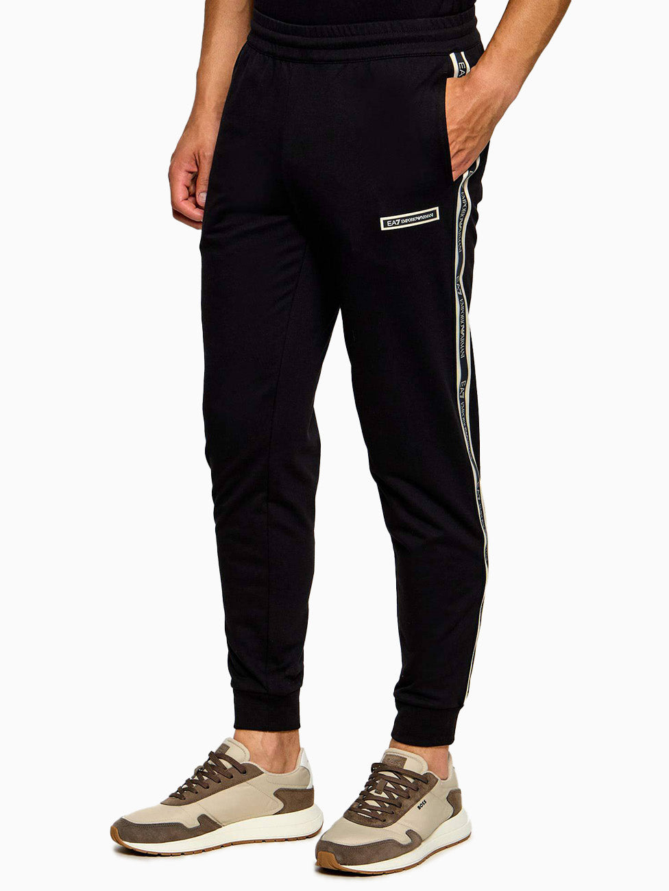 EA7 Slim-Fit Cotton Sweatpants
