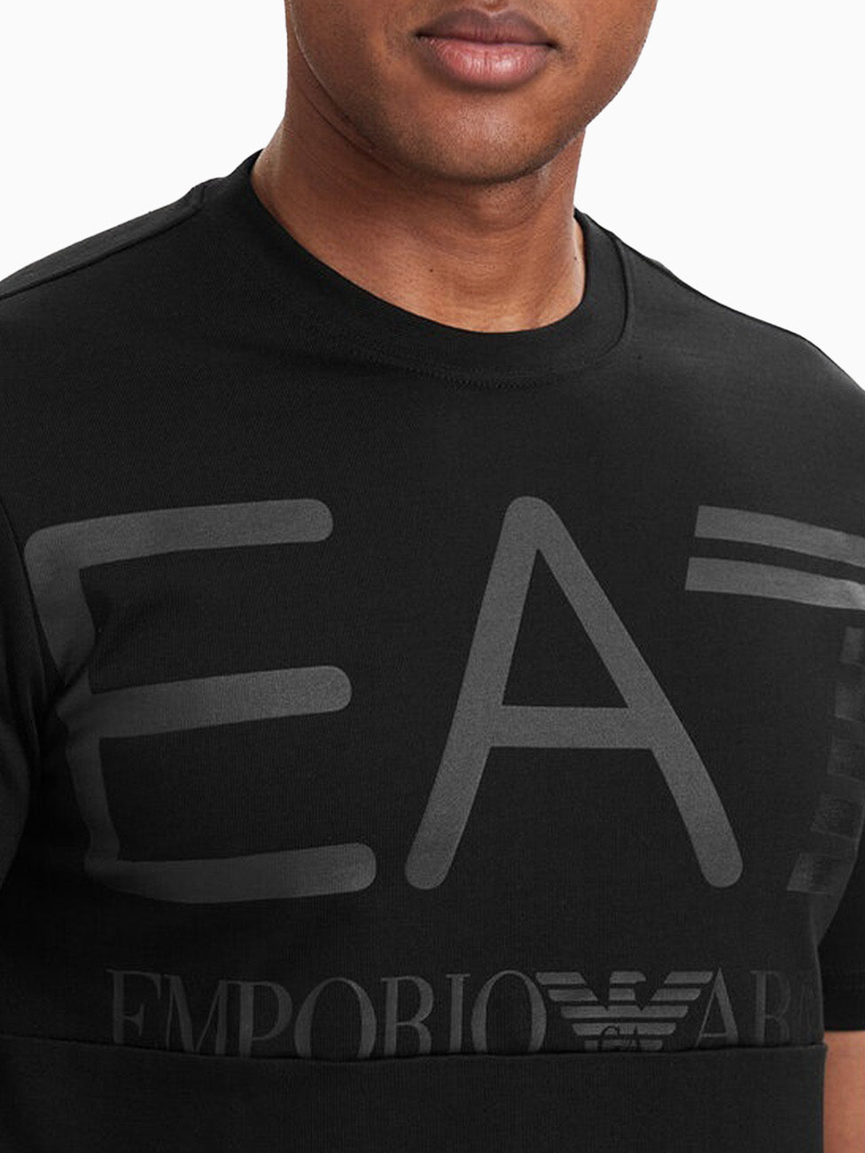 EA7 Regular-Fit Cotton Logo T-Shirt