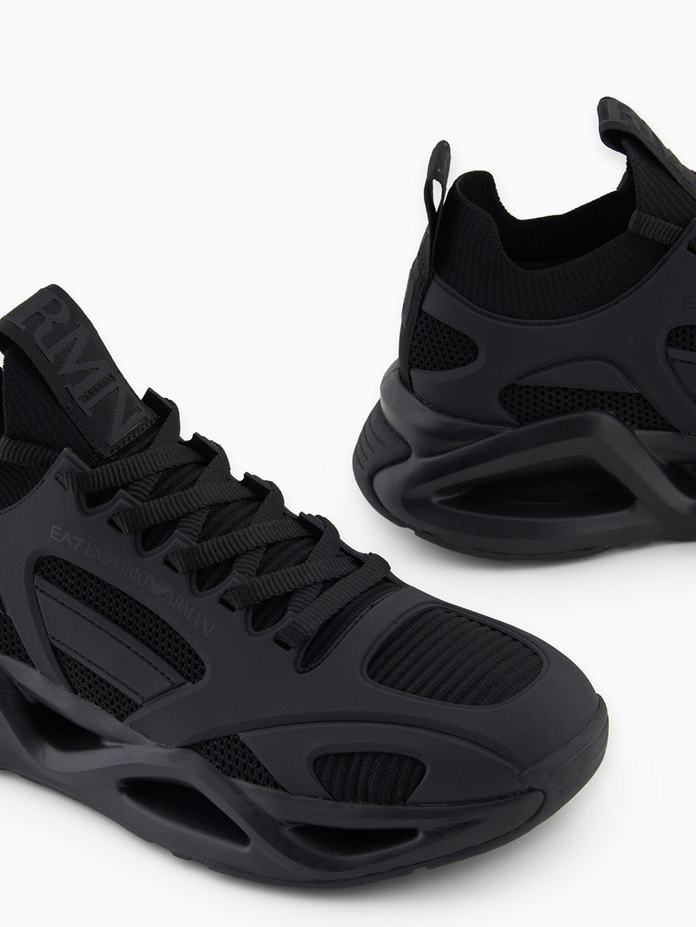 EA7 Triple Black Infinity Cage Sneakers