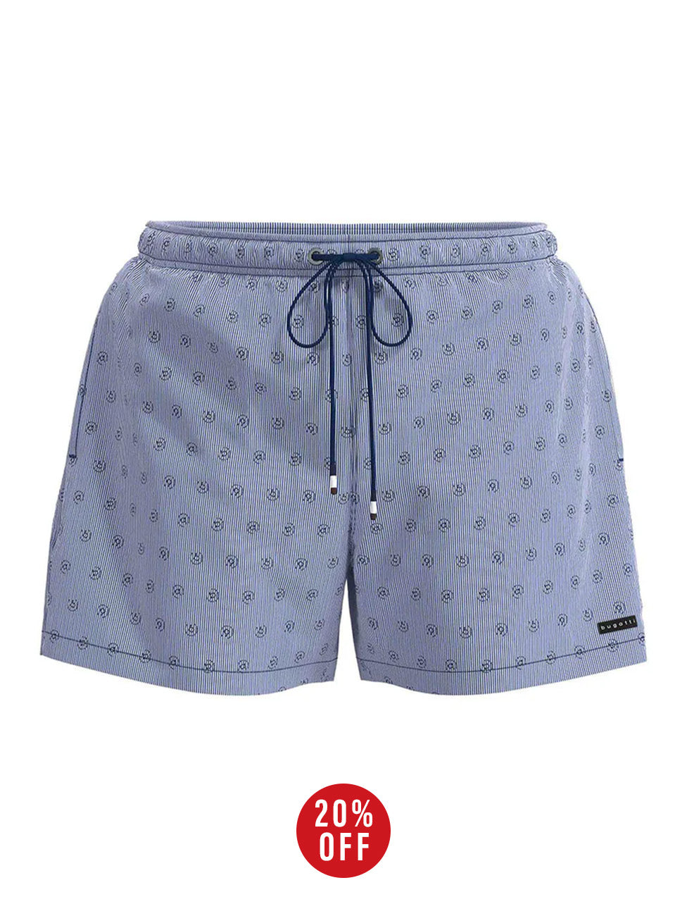 Bugatti Blue Striped Swim Shorts