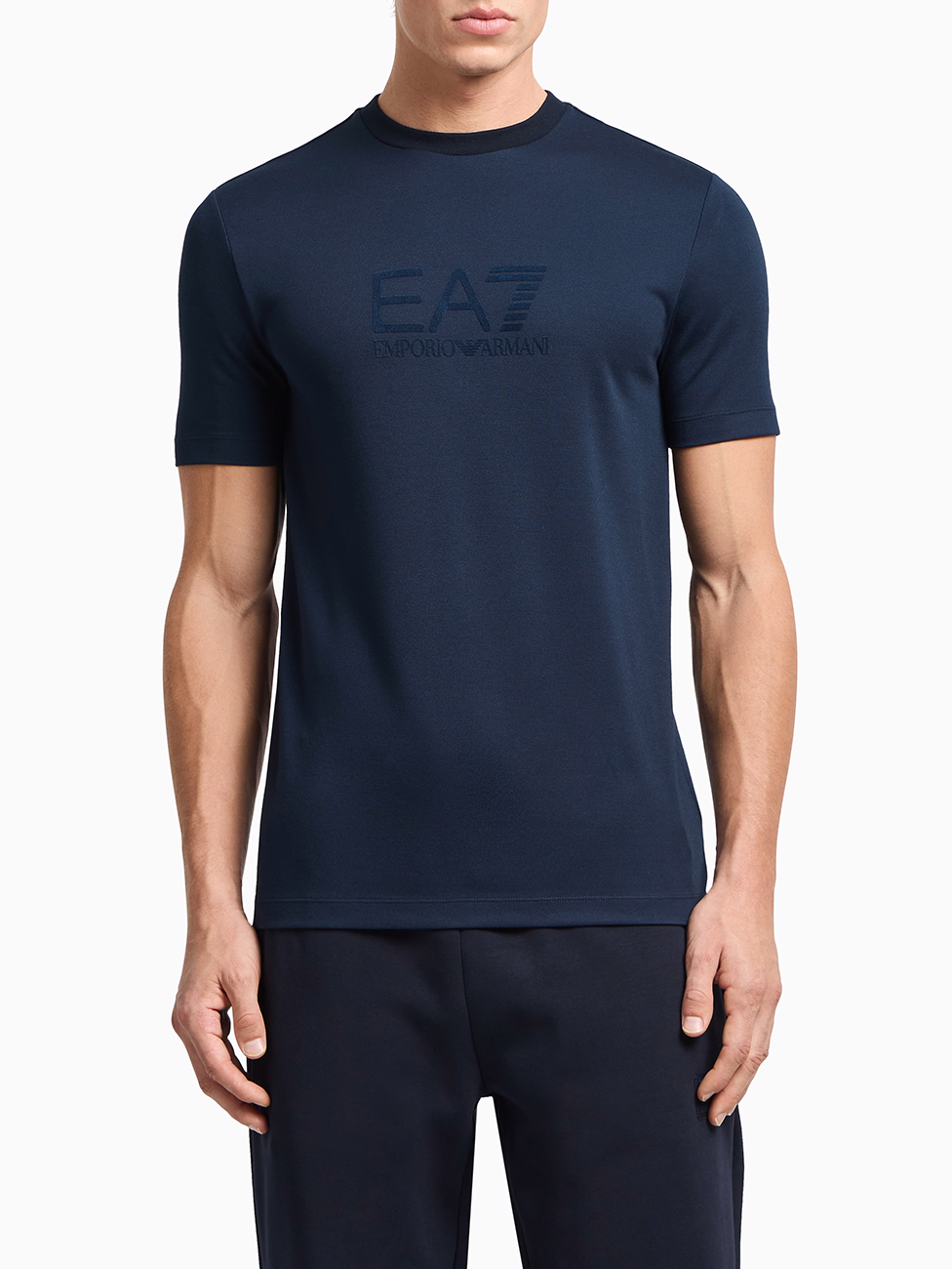 EA7 Lux Identity Modal-blend Jersey T-shirt