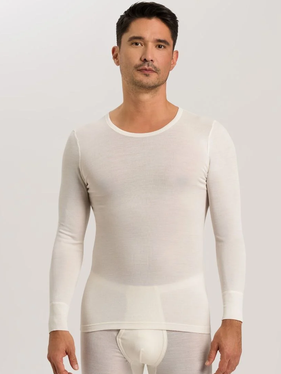 HANRO Woolen Silk Long Sleeve Men Shirt