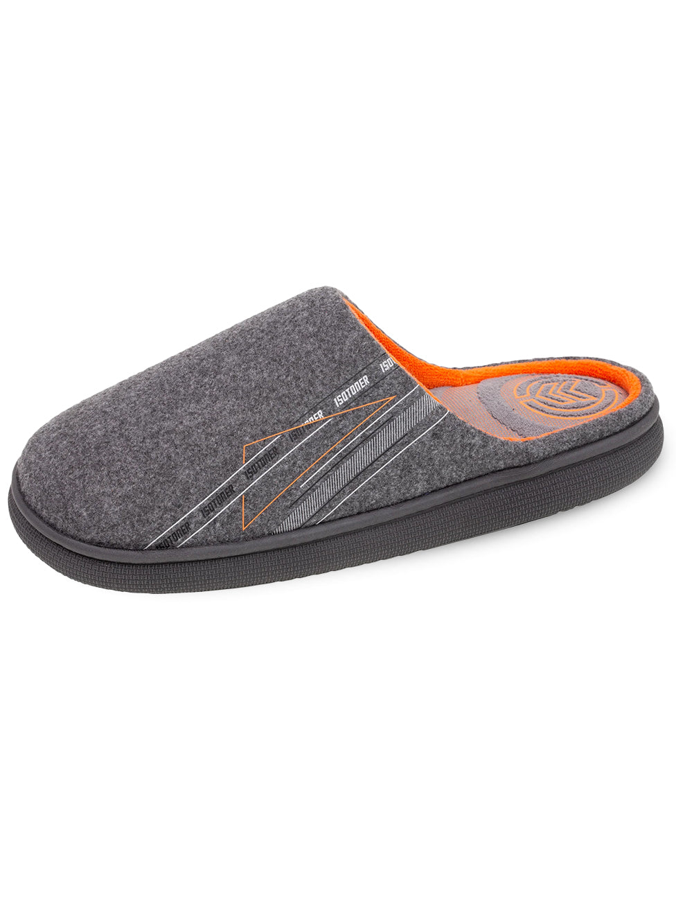 Isotoner Heather Grey Bloup Men's Slippers