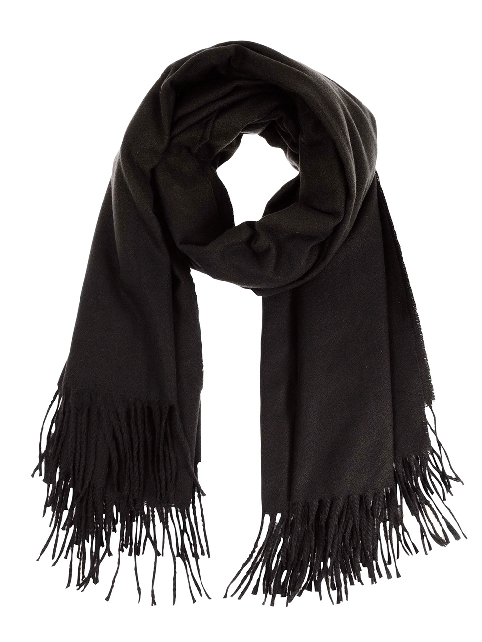 Isotoner Women's Soft Touch Plaid Scarf Black