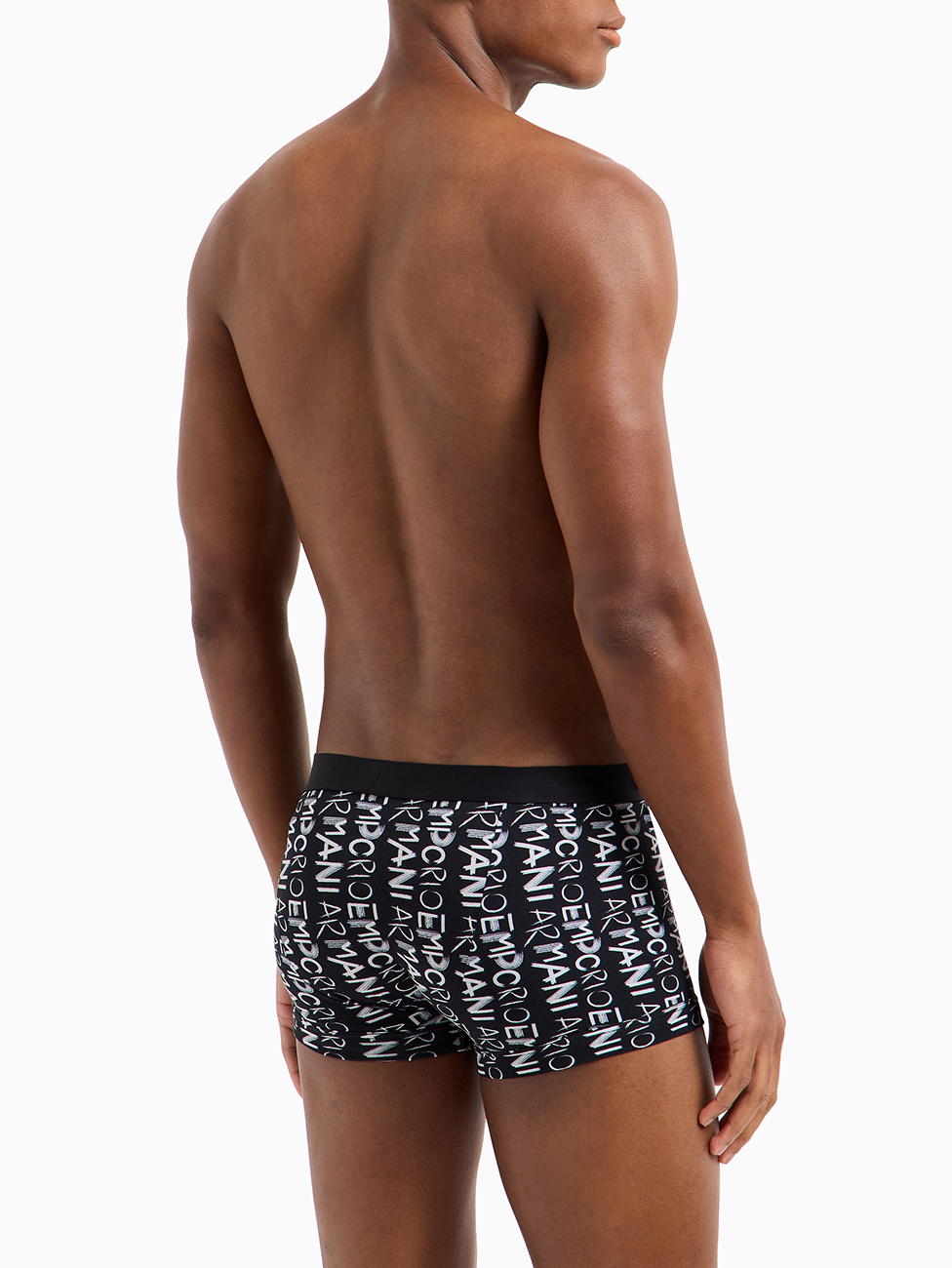 Emporio Armani All-Over Logo Print Boxer Briefs