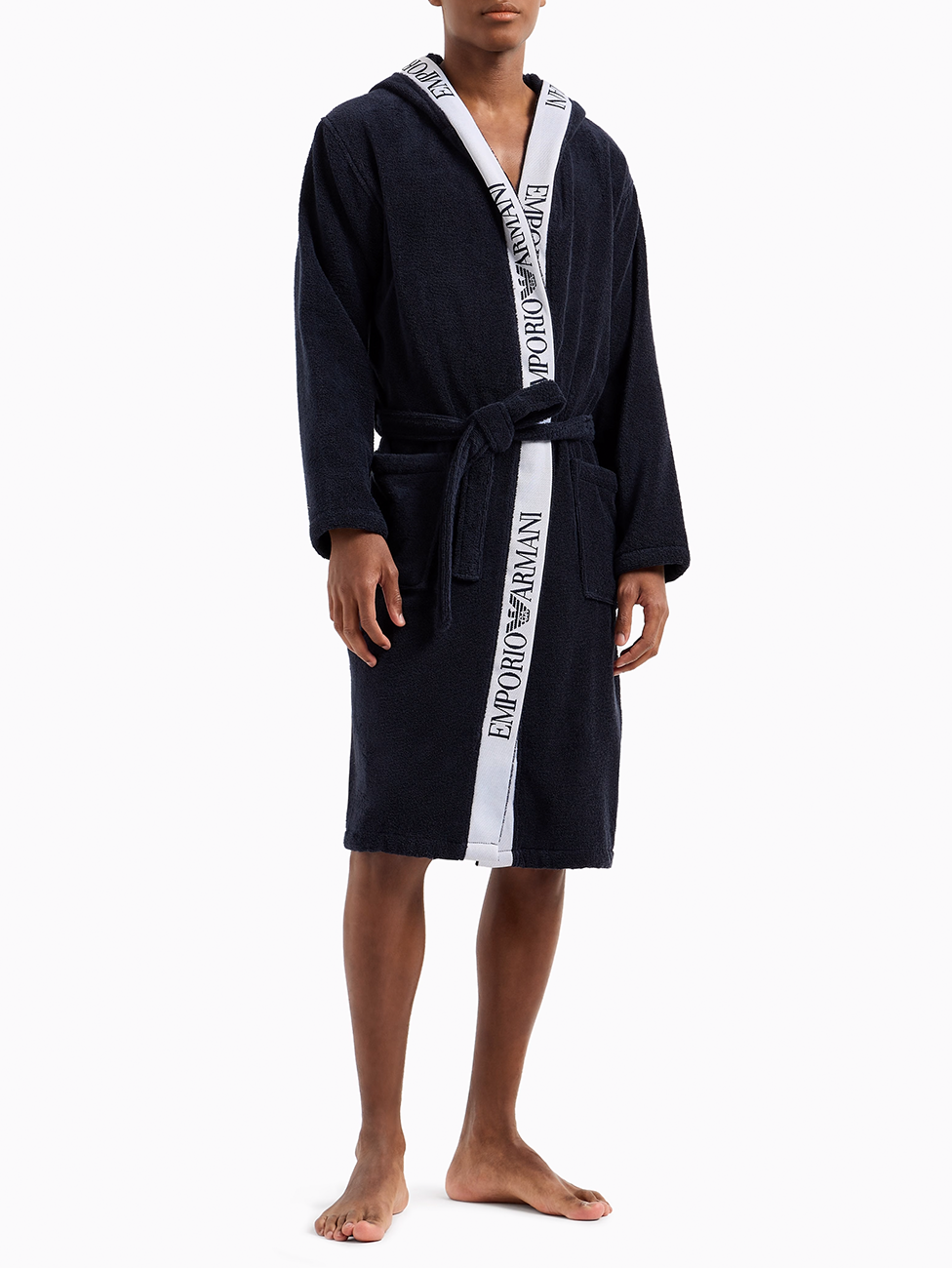 Emporio Armani Men's Woven Bathrobe