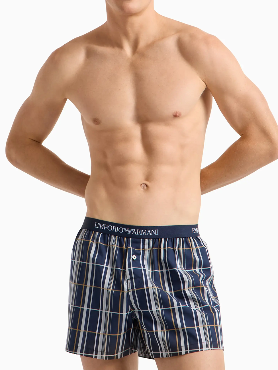 Emporio Armani Men's Woven Boxer