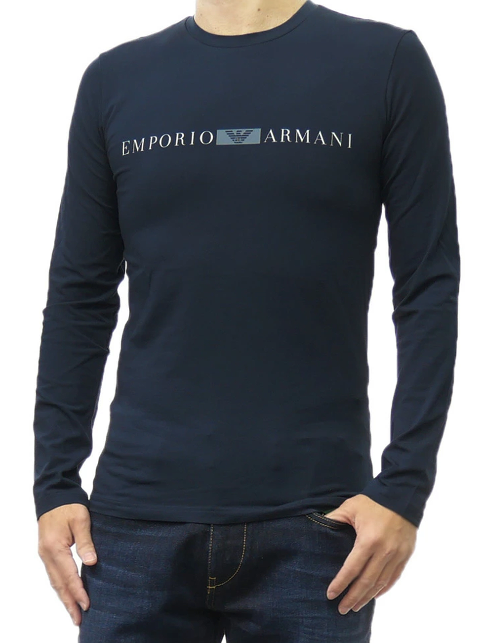 Emporio Armani Men's Crew Neck Long Sleeve T-shirt