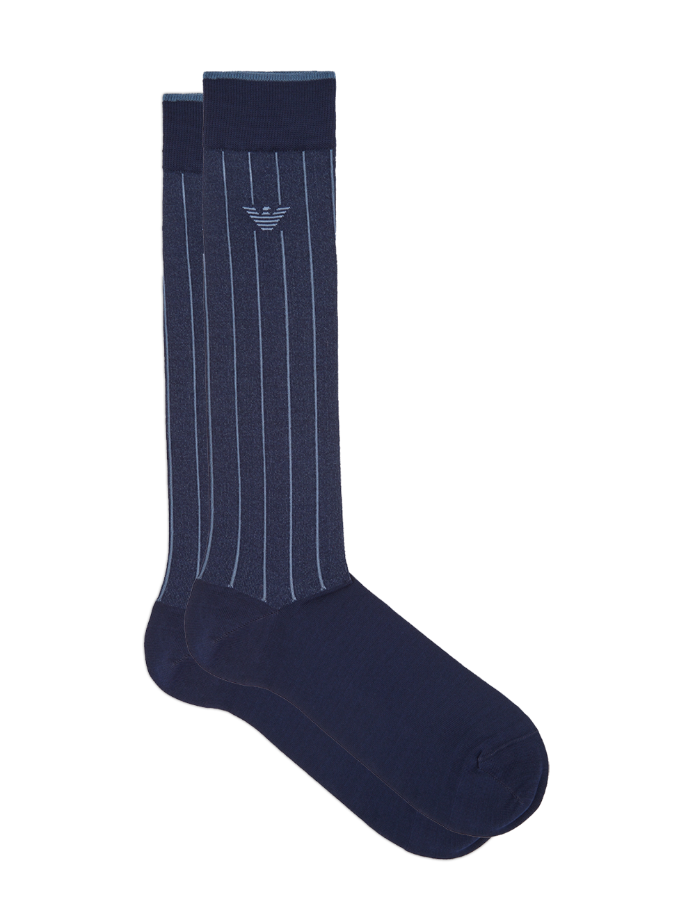 Emporio Armani Striped Knee-high Men's Socks