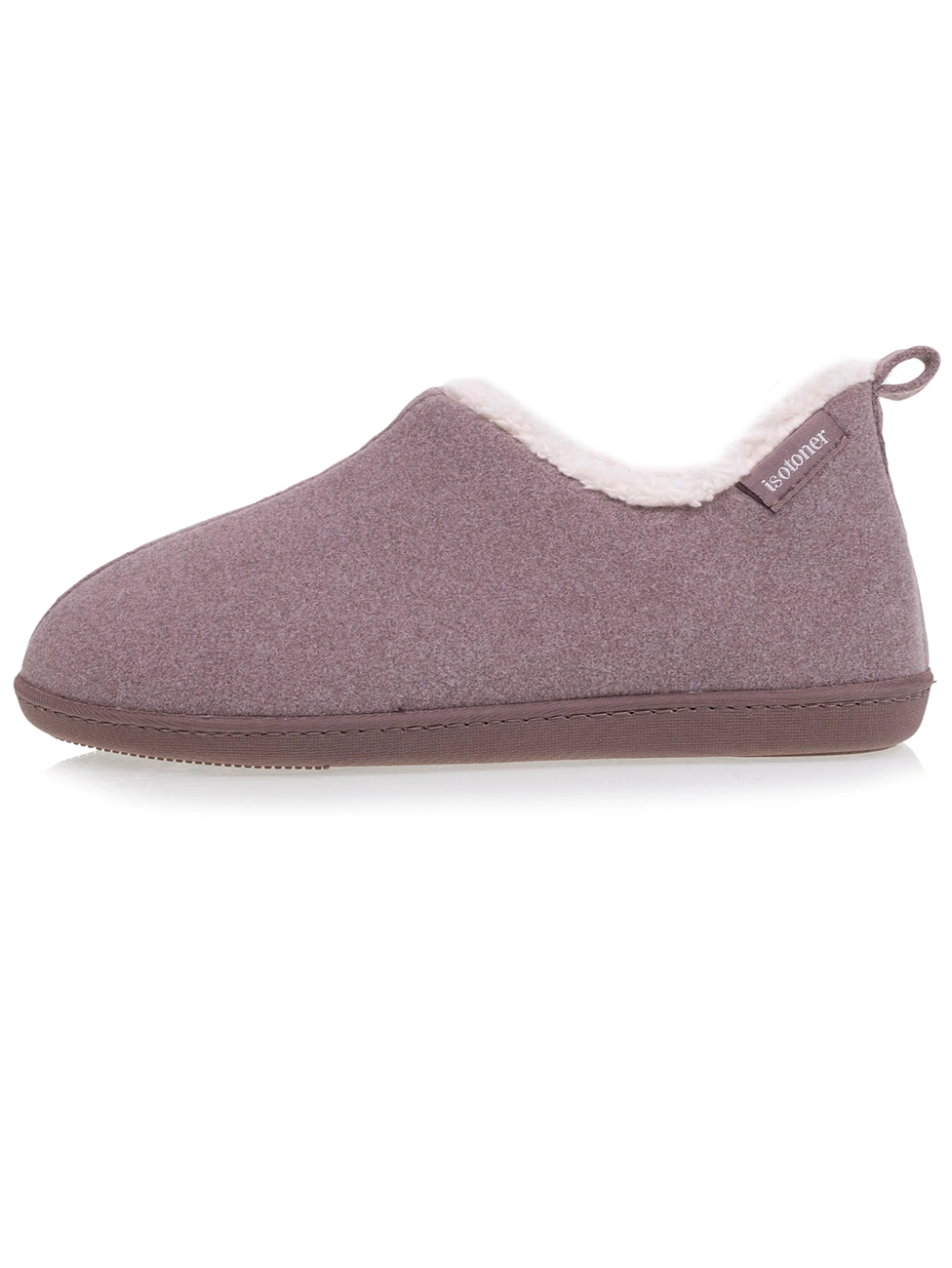 Isotoner Women's Low Ankle Boots Slippers In Mottled Beige