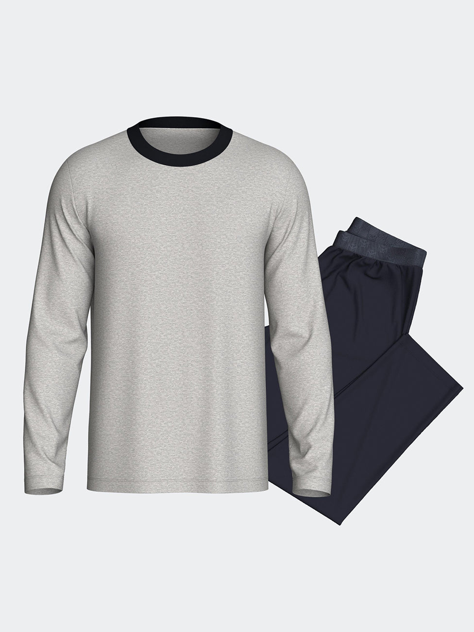 Impetus Men's Grey Cotton Pyjama