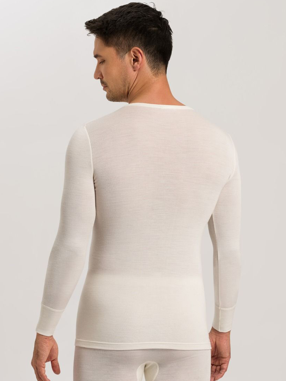 HANRO Woolen Silk Long Sleeve Men Shirt