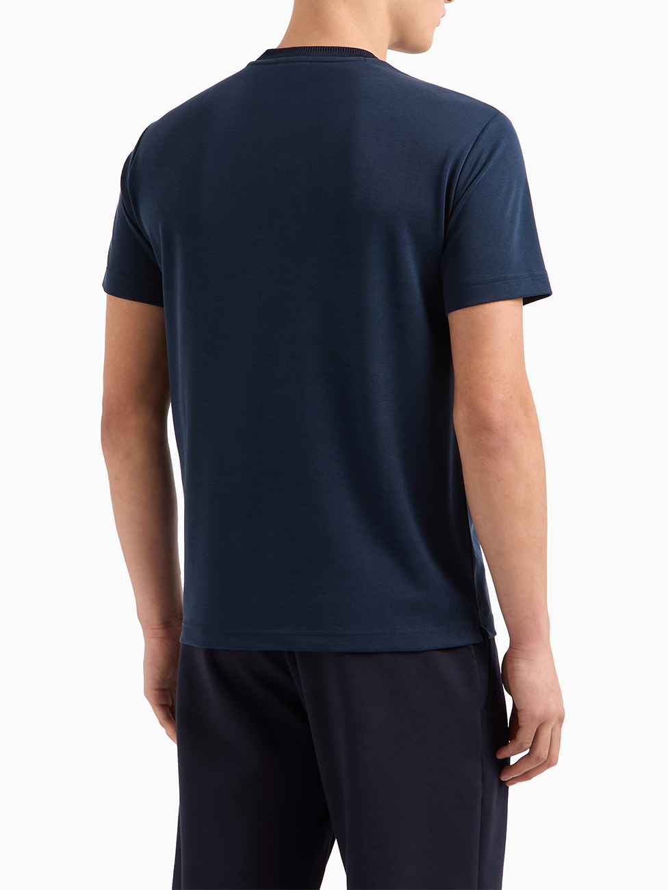 EA7 Lux Identity Modal-blend Piqué T-shirt