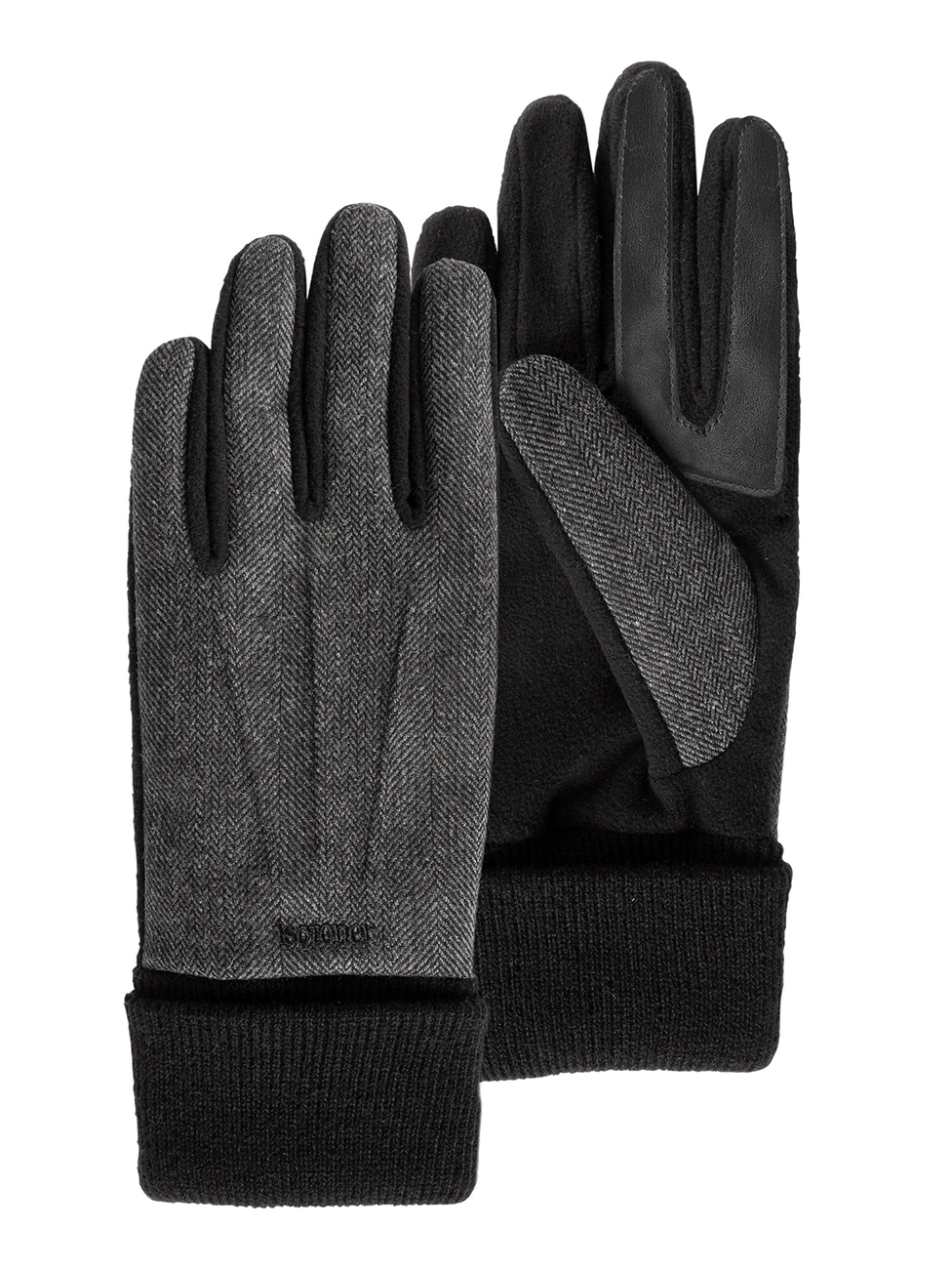 Isotoner Men's Touchscreen Gloves Chevrons