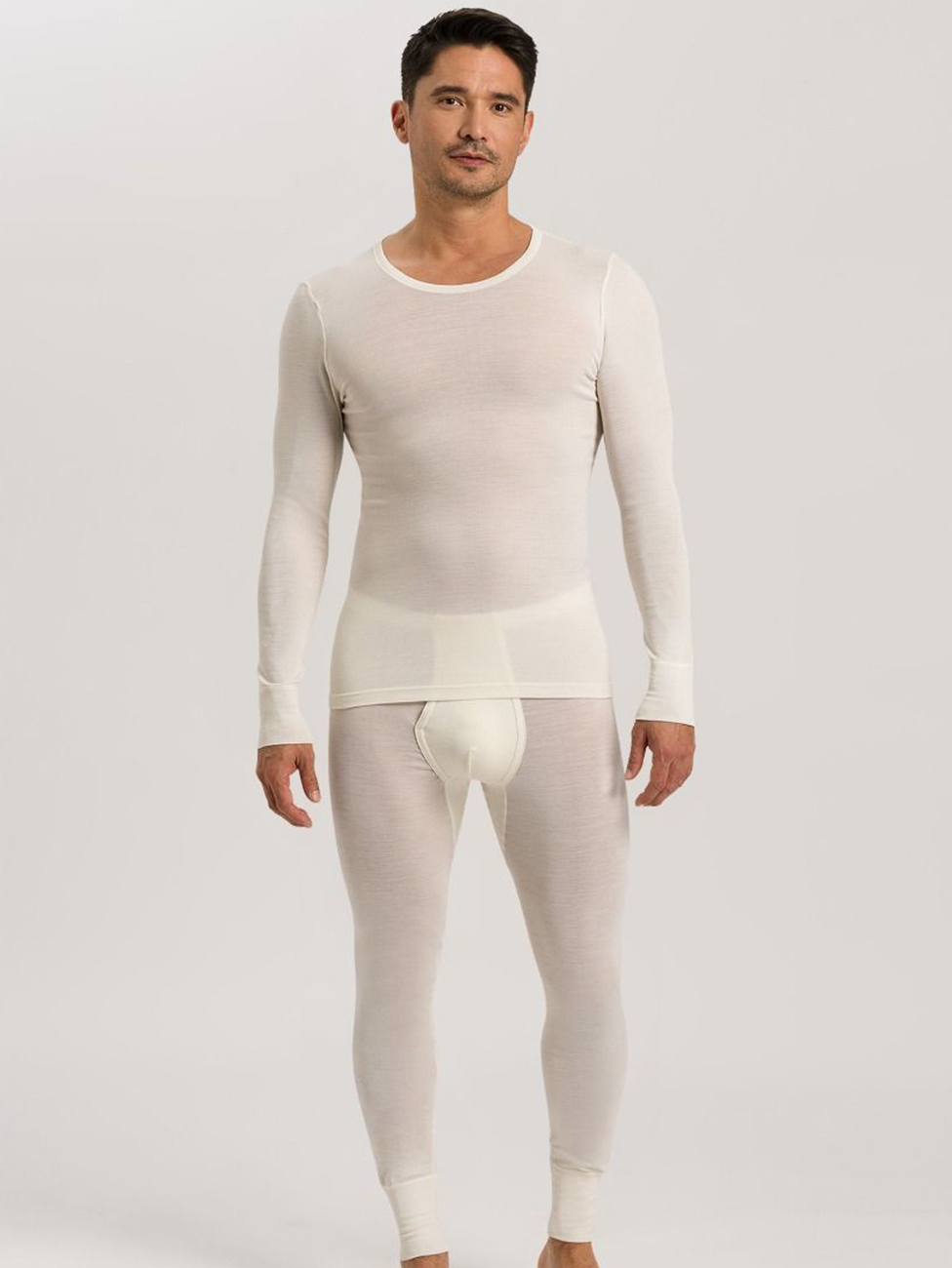 HANRO Woolen Silk Long Sleeve Men Shirt